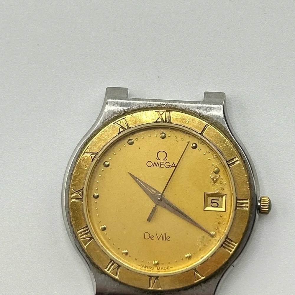 18k Omega De Ville with Date Stainless Steel Quartz Dail #553